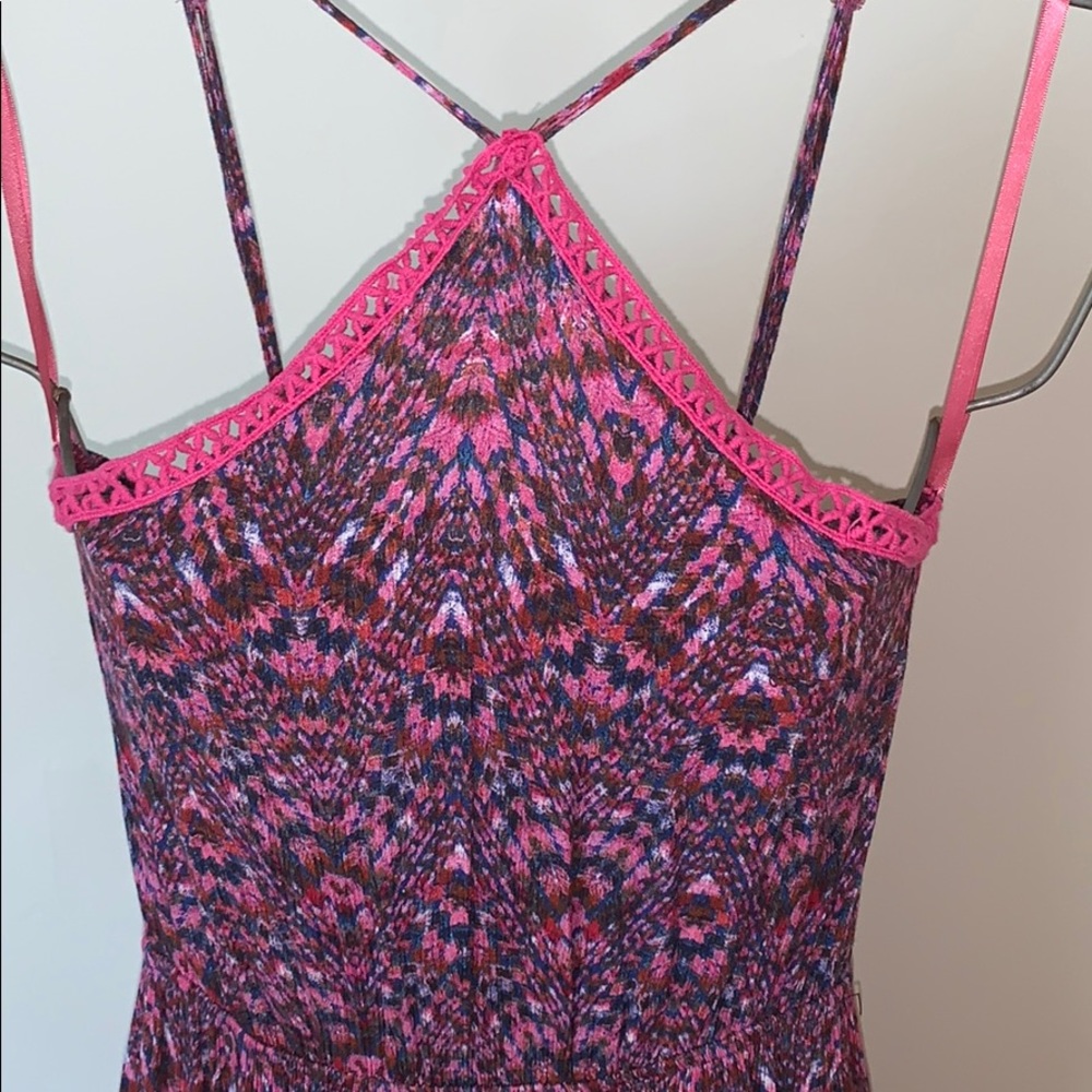 Boho style flowy dress with crochet trim various sizes. - Picture 2 of 11